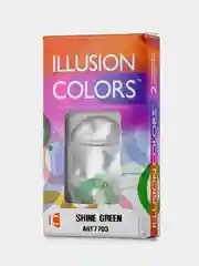 Голубой цветные контактные линзы ILLUSION colors SHINE 8,6/ 14,2/ от -0,5D до -6,0D