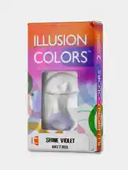 Фиолетовый цветные контактные линзы ILLUSION colors SHINE 8,6/ 14,2/ от -0,5D до -6,0D