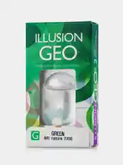 Голубой цветные контактные линзы ILLUSION GEO Nature 8,6/ 14,2/ от -0,5D до -6,0D