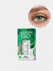 Зеленый цветные контактные линзы ILLUSION GEO Nature 8,6/ 14,2/ от -0,5D до -6,0D