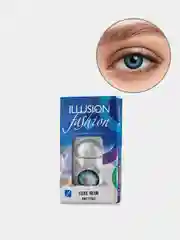 Голубой цветные контактные линзы ILLUSION fashion LUXE 8,6/ 14,5/ от -0,5D до -6,0D