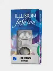 Коричневый цветные контактные линзы ILLUSION fashion LUXE 8,6/ 14,5/ от -0,5D до -6,0D