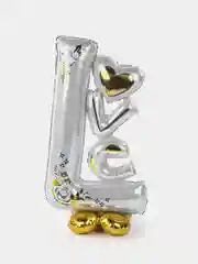 Воздушный шар Торт, Мишка, Звезды, Love на подставке