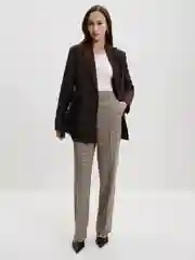Бежевый прямые брюки женские Zarina