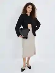 Черный блузка из хлопка женская Zarina