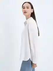 Молочный блузка из хлопка женская Zarina