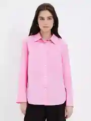 Розовый рубашка из хлопка женская Zarina