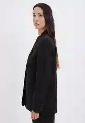 Черный жакет из вискозы женский Zarina