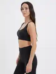 Черный спортивный топ женский Zarina