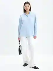 Белый блузка оверсайз женская Zarina