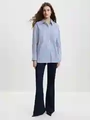 Белый рубашка из хлопка женская Zarina
