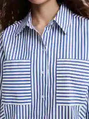 Белый рубашка из хлопка женская Zarina
