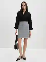 Черный мини юбка женская Zarina
