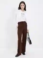 Белый футболка из хлопка женская Zarina