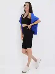 Синий велосипедки спортивные женские Zarina