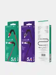 Красный кабель зарядный Borofone BX32 (Lightning, Micro-USB, Type-C) для iPhone и Android