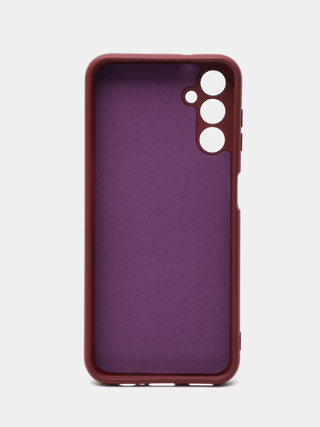 Тёмно-бордовый чехол Samsung Galaxy A14 (Самсунг Галакси А14), Silicone Case