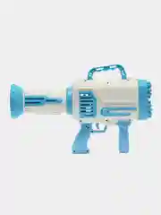 Голубой генератор мыльных пузырей пистолет "Bubble Blaster Bazooka" 64 отверстия, автомат Базука