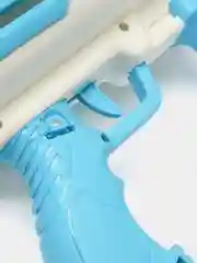 Голубой генератор мыльных пузырей пистолет "Bubble Blaster Bazooka" 64 отверстия, автомат Базука