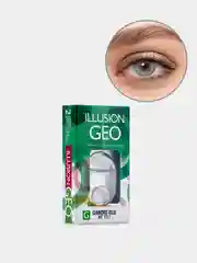 Зеленый цветные контактные линзы ILLUSION GEO Diamond 8,6/ 14,2/ от -0,5D до -6,0D