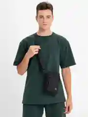 Черный мужская сумка через плечо