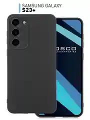 Чехол для Samsung Galaxy S23+, S23 Plus силиконовый ROSCO матовый c бортиком защитой камер