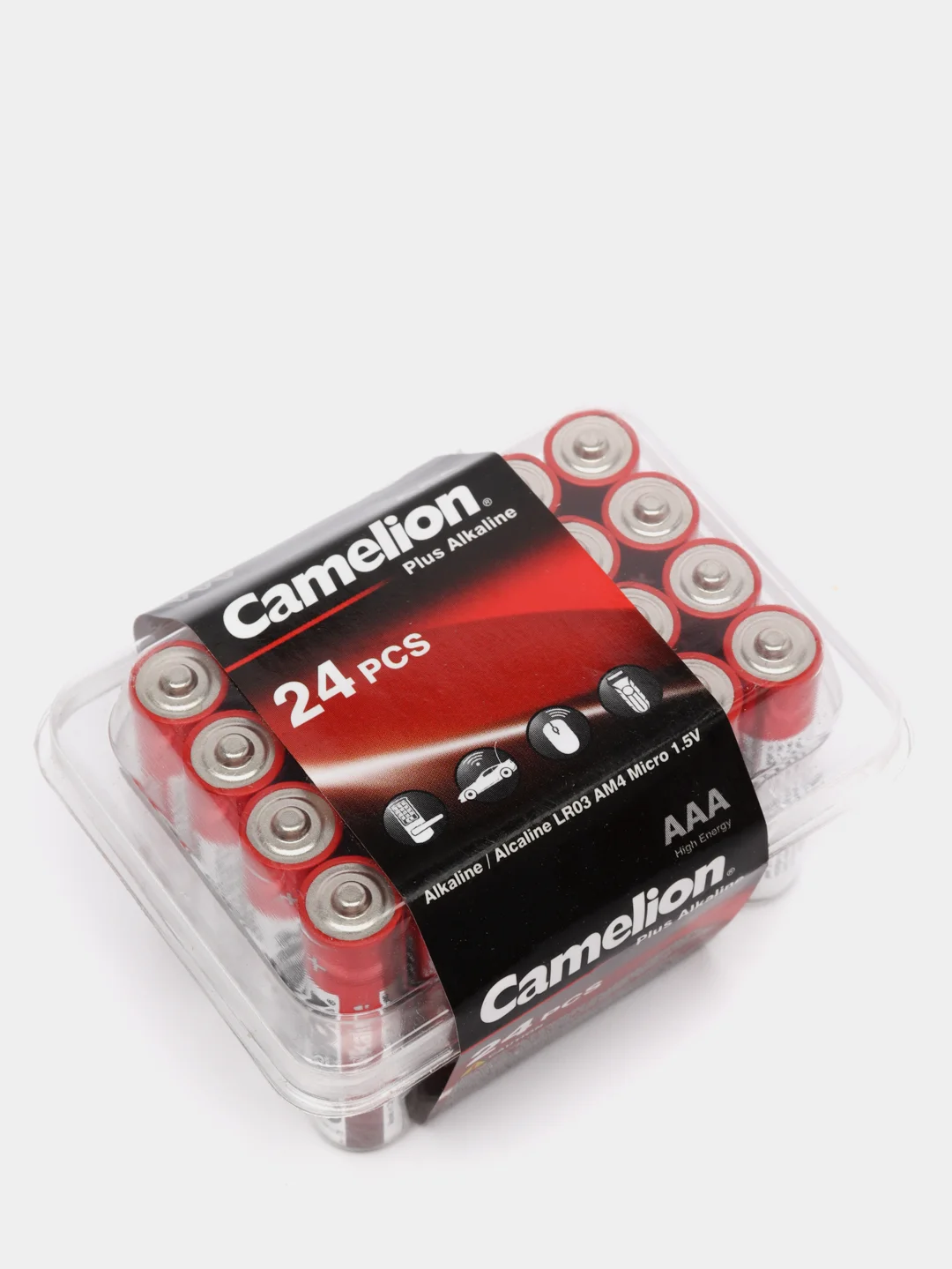 Батарейка алкалиновая Camelion Plus Alkaline, AAA, LR03-24BOX (LR03-PB24), 1.5В, 24 шт