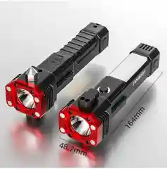 Фонарик многофункциональный , с зарядкой от USB, удобный в руке, с магнитом, резаком