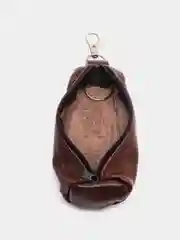 Коричневый ключница из натуральной кожи