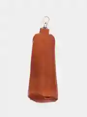 Коричневый ключница из натуральной кожи