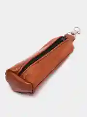 Коричневый ключница из натуральной кожи