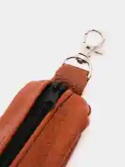 Коричневый ключница из натуральной кожи