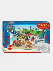 Мозаика "puzzle" maxi 24 + раскраска "Щенячий патруль" (Никелодеон)