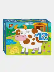 Мозаика "puzzle" 12 "Коровка" (Mini-maxi)