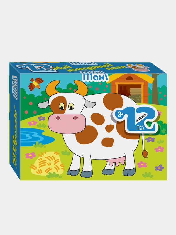 Мозаика "puzzle" 12 "Коровка" (Mini-maxi)