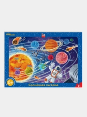 Развивающий пазл "Солнечная система" (большие) (IQ step)