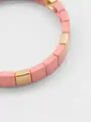Розовый женский металлический браслет, 4 цвета