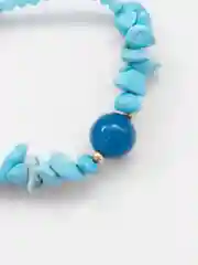 Бирюзовый браслет из натурального камня