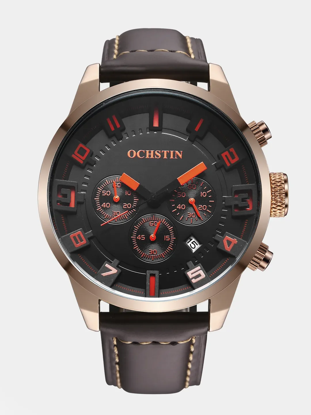 Хром мужские наручные часы Ochstin 6049A с хронографом в подарочной упаковке