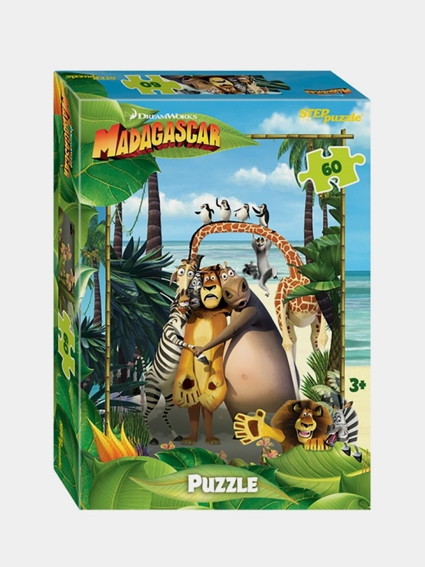 Мозаика "puzzle" 60 "Мадагаскар - 3" (DreamWorks, Мульти)