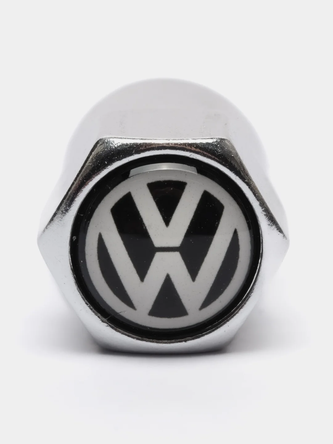 Серебряный колпачки для колес, на ниппель авто, с логотипом Volkswagen, 4 штуки