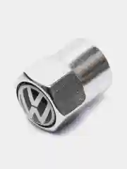 Серебряный колпачки для колес, на ниппель авто, с логотипом Volkswagen, 4 штуки