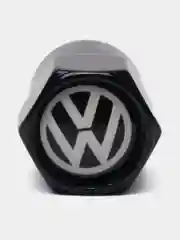 Черный колпачки для колес, на ниппель авто, с логотипом Volkswagen, 4 штуки