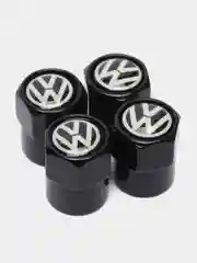 Черный колпачки для колес, на ниппель авто, с логотипом Volkswagen, 4 штуки