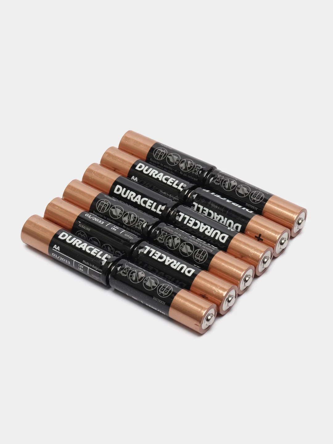 Алкалиновые батарейки duracell пальчиковые / мизинчиковые 12 штук