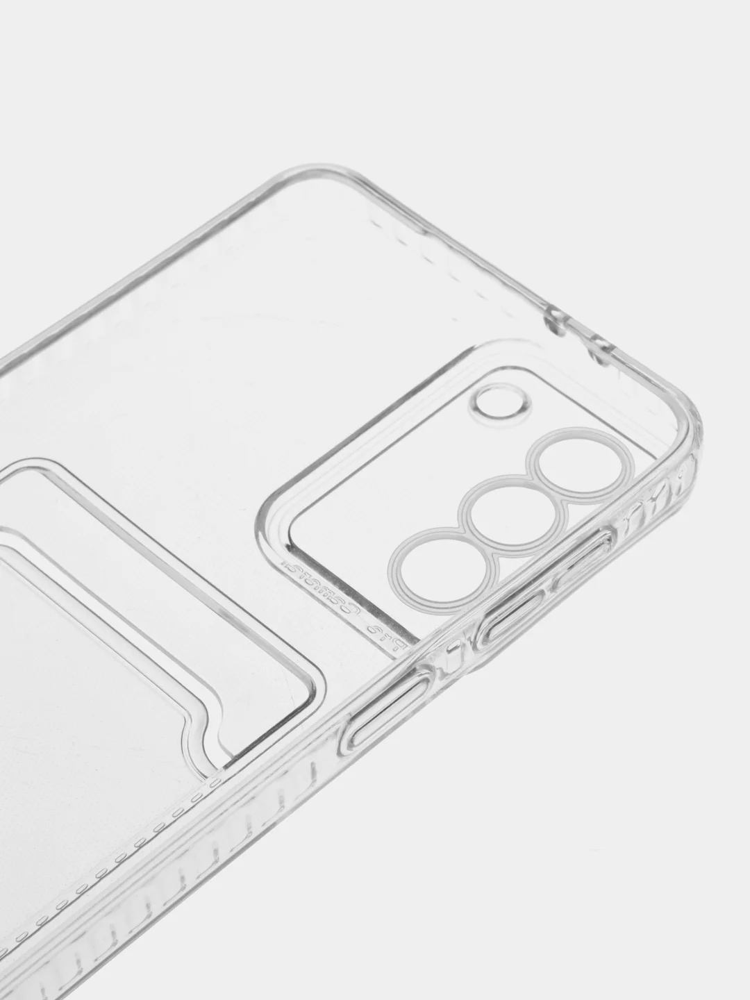 Прозрачный чехол для Samsung Galaxy S21+ / S21 Plus, Самсунг С21+ прозрачный с карманом для карты