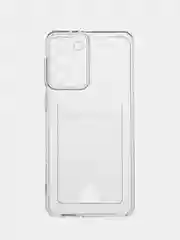 Прозрачный чехол для Samsung Galaxy S21+ / S21 Plus, Самсунг С21+ прозрачный с карманом для карты