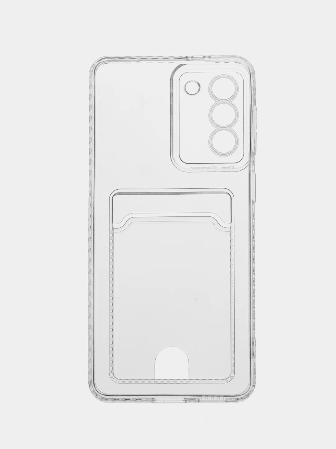 Прозрачный чехол для Samsung Galaxy S21+ / S21 Plus, Самсунг С21+ прозрачный с карманом для карты