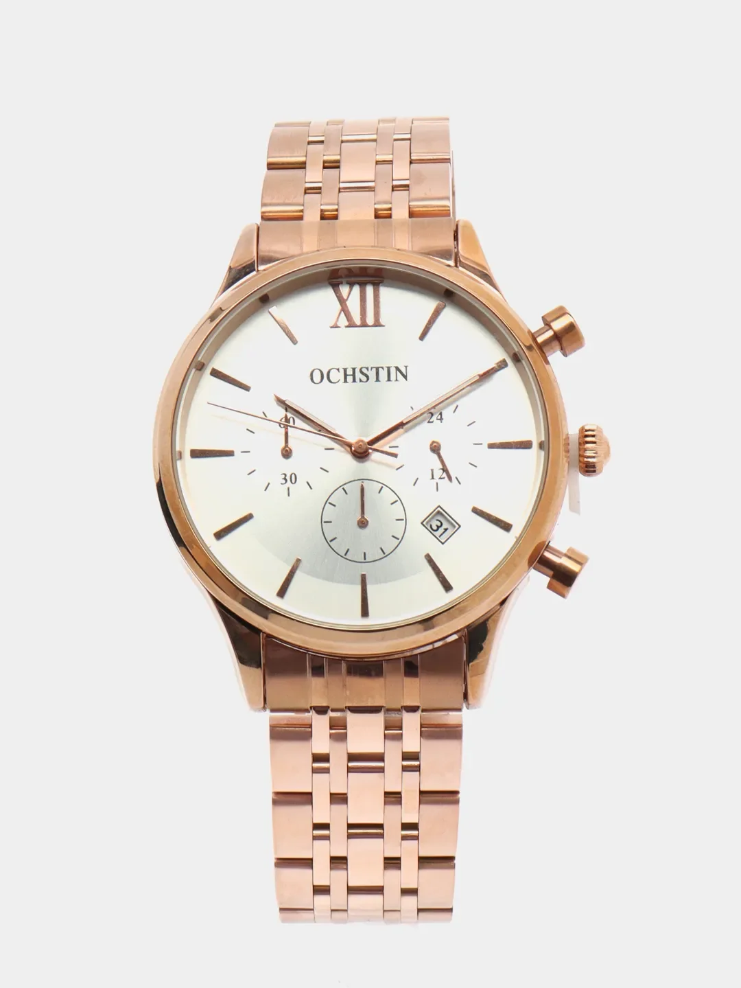 Черный мужские наручные часы Ochstin 6129B с хронографом в подарочной упаковке