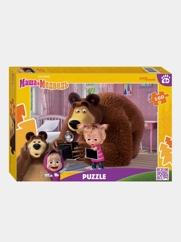 Мозаика "puzzle" 160 "Маша и Медведь (нов.)" (Анимаккорд)
